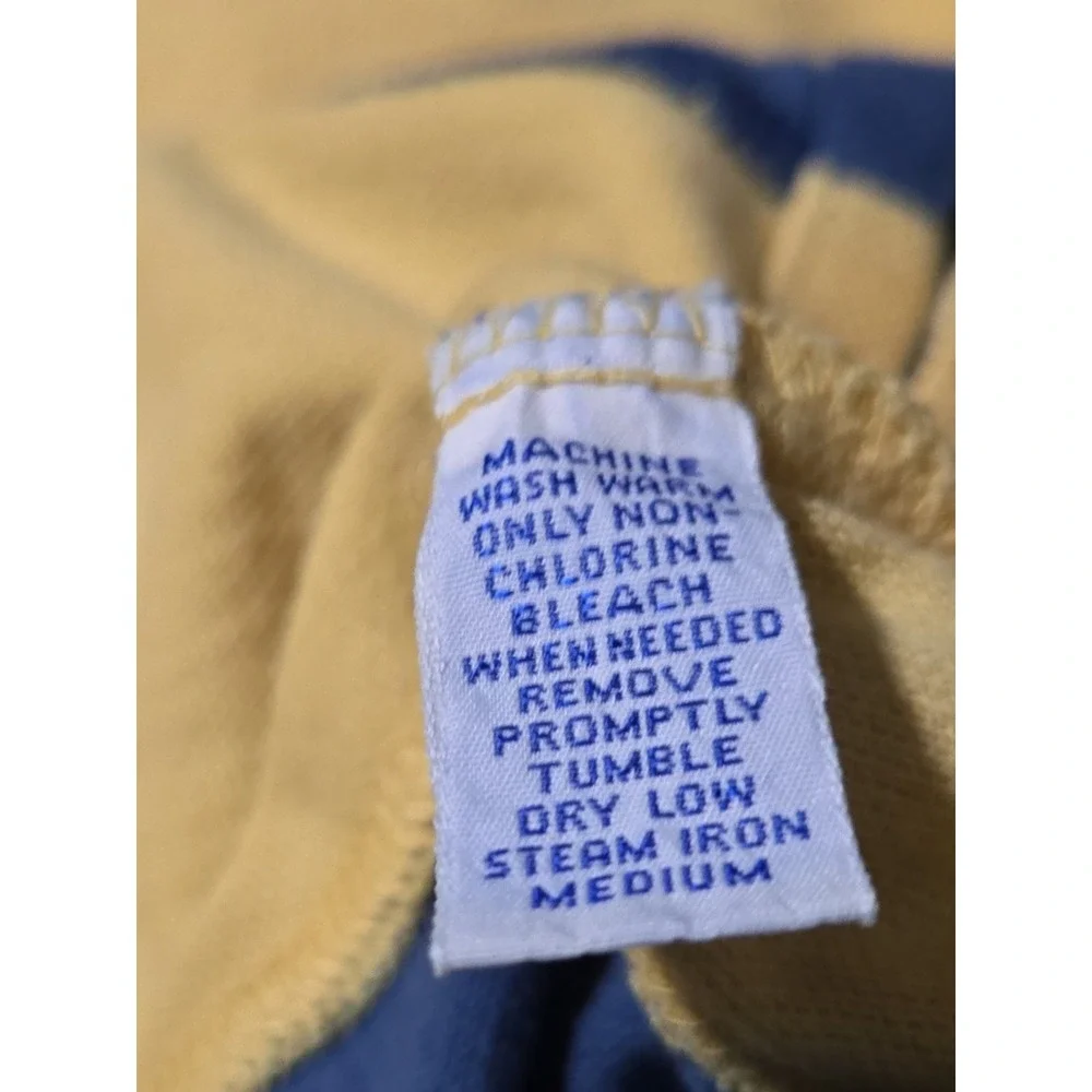 Polo Ralph Lauren Mens Blue Yellow Striped Short Sleeve Cotton‎ Polo Shirt L